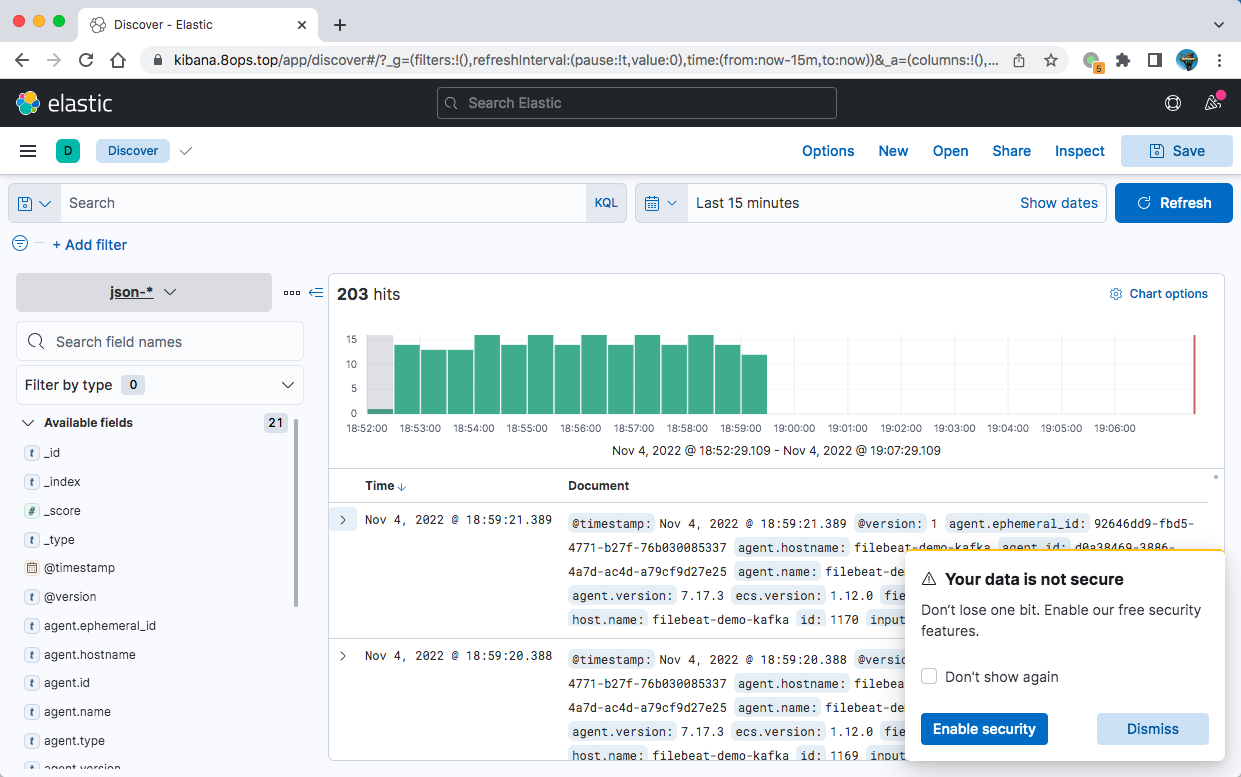 kibana discover
