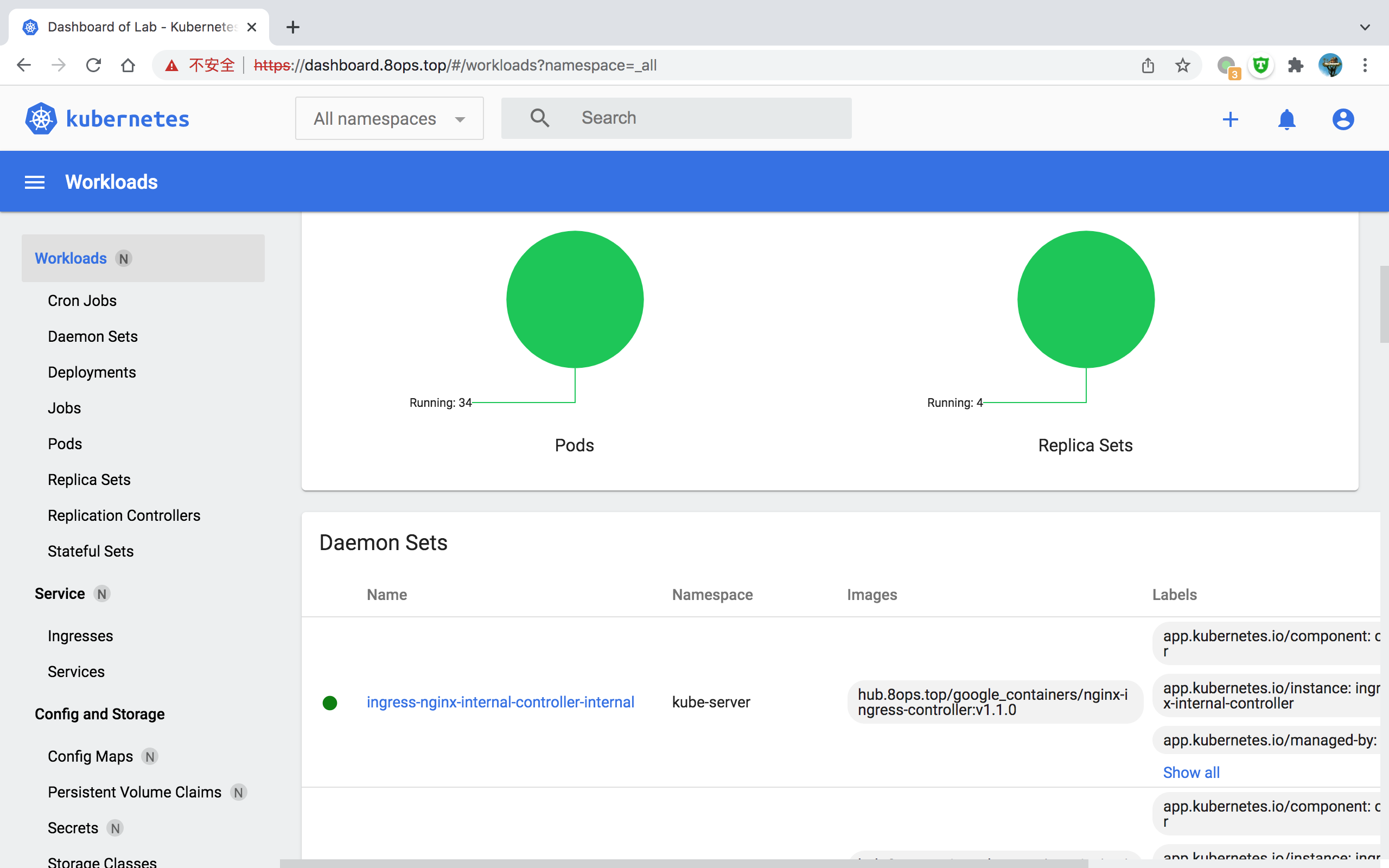 登录Dashboard